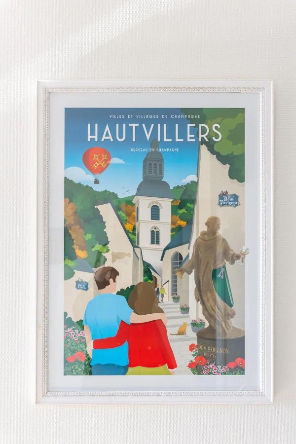 Superbe Studio 'Chardonnay' Avec Vue Sur La Vallee Hautvillers Esterno foto